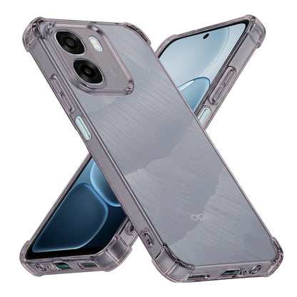 Калъф за Oppo A6k 4G / A6x 4G / A6x, Techsuit, противоударен прозрачен, опушен