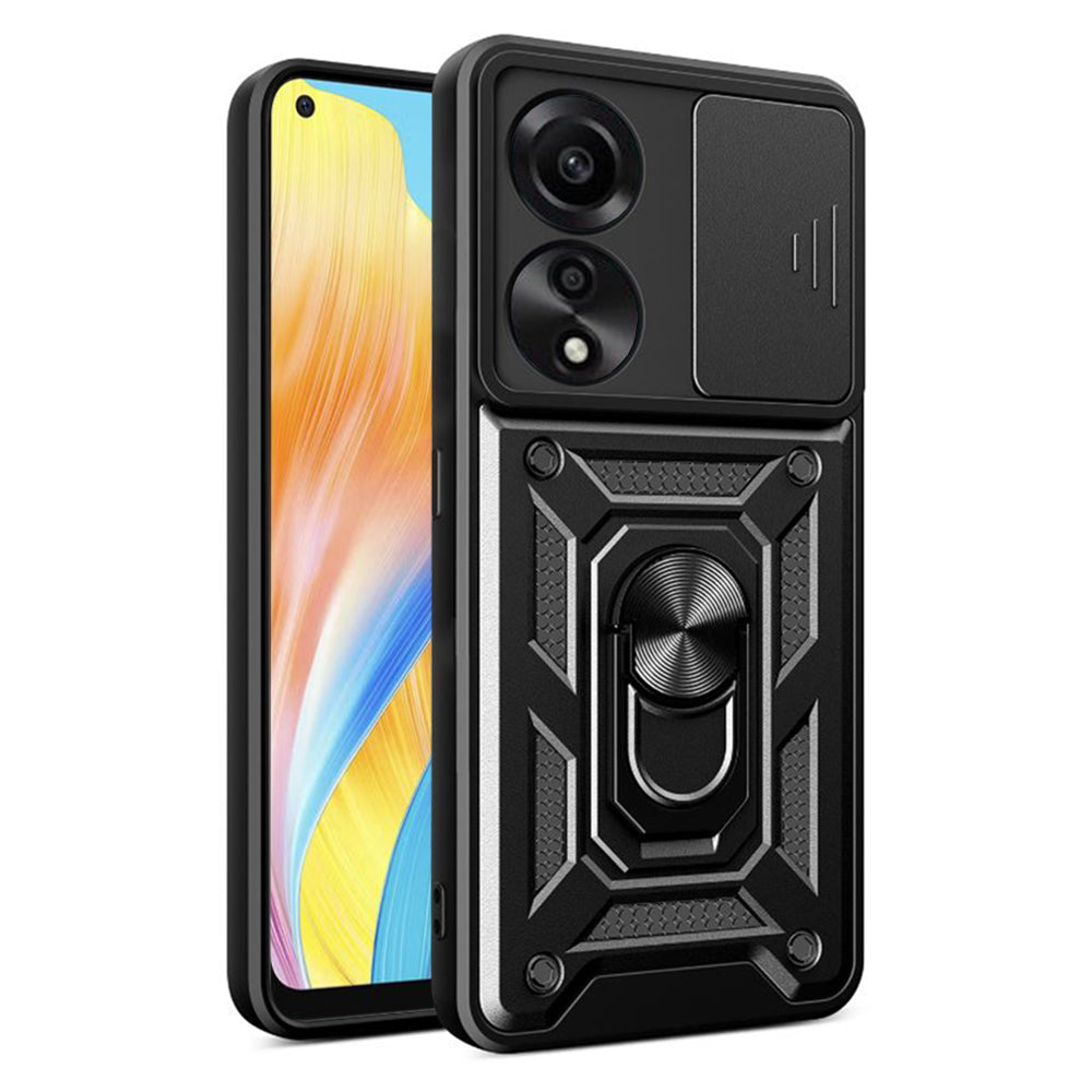 Калъф за Oppo A78 4G, Techsuit, CamShield, Черен