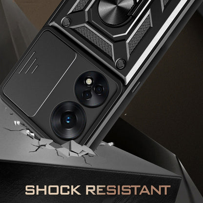 Калъф за Oppo A78 4G, Techsuit, CamShield, Черен