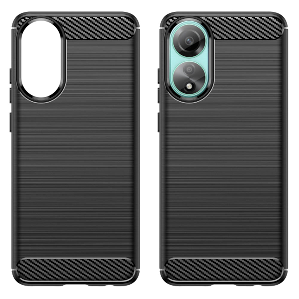 Калъф за Oppo A78 4G, Techsuit, Карбон, Черен