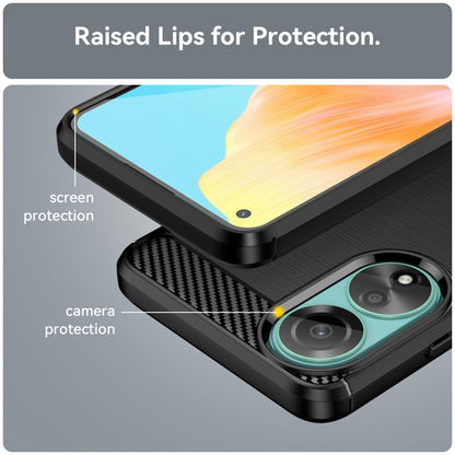 Калъф за Oppo A78 4G, Techsuit, Карбон, Черен