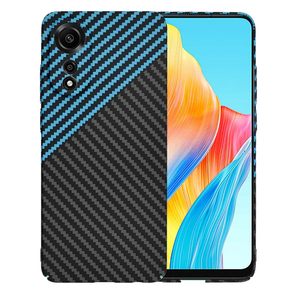 Калъф за Oppo A78 4G, Techsuit, Carbonite FiberShell, Черно Синьо