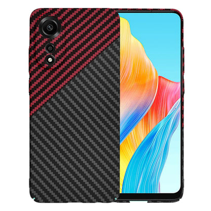 Калъф за Oppo A78 4G, Techsuit, Carbonite FiberShell, Черно Червен