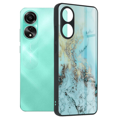 Калъф за Oppo A78 4G, Techsuit, Glaze, Син