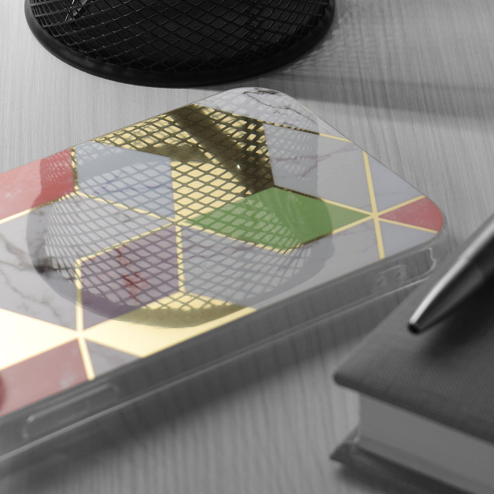 Калъф за Oppo A78 4G, Techsuit, Marble, Лилав