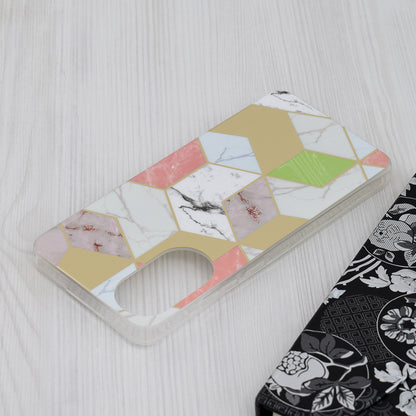 Калъф за Oppo A78 4G, Techsuit, Marble, Лилав