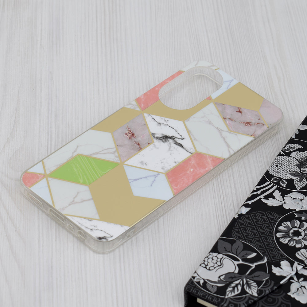 Калъф за Oppo A78 4G, Techsuit, Marble, Лилав