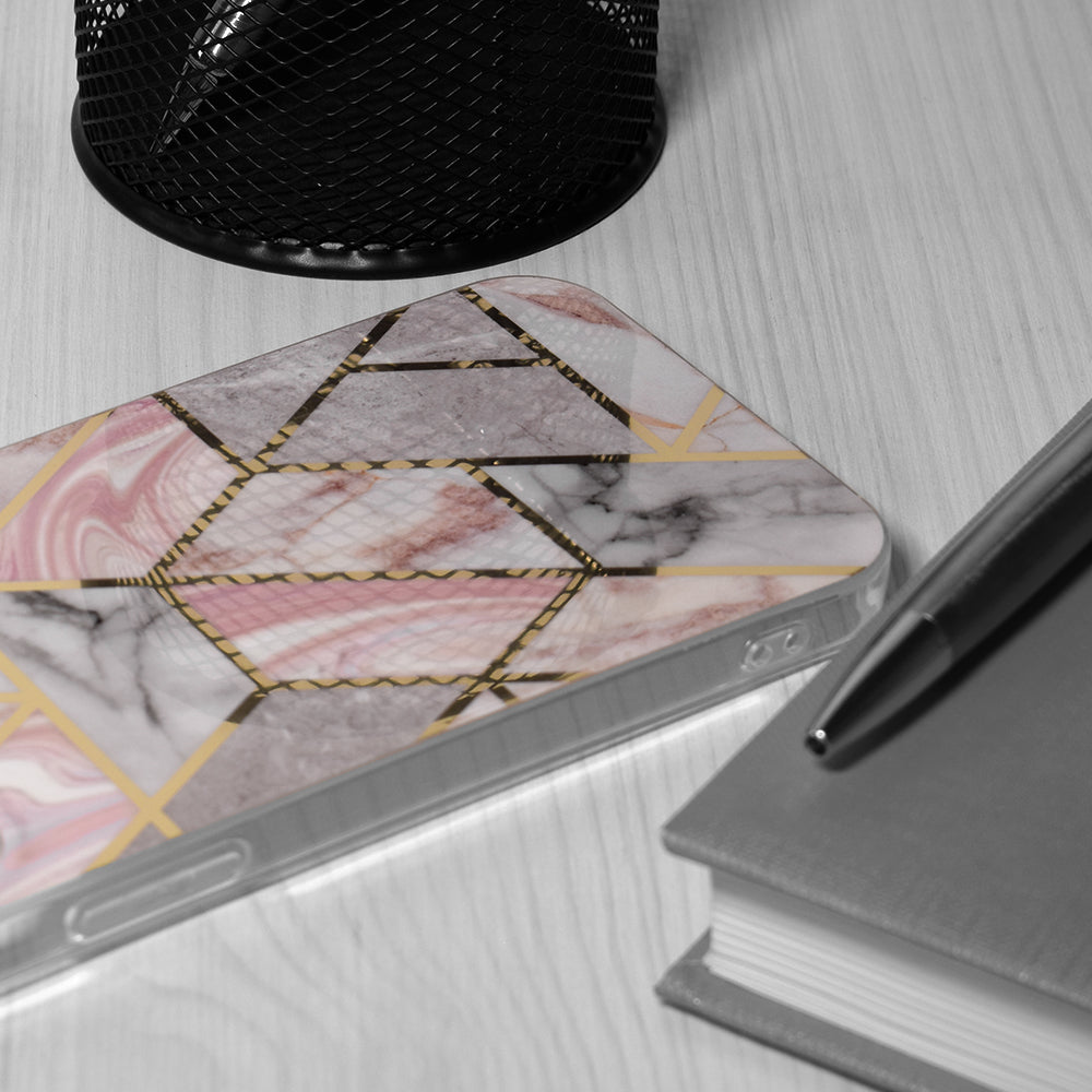 Калъф за Oppo A78 4G, Techsuit, Marble, Розов