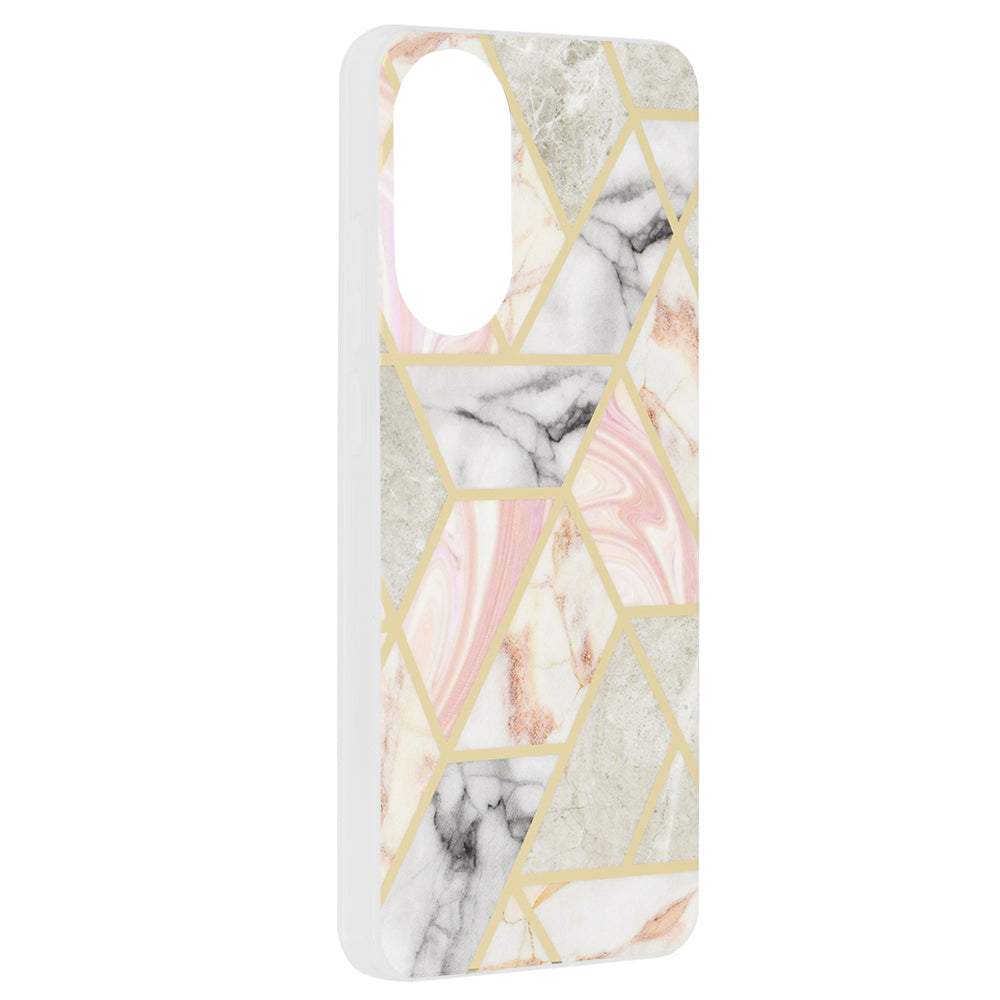 Калъф за Oppo A78 4G, Techsuit, Marble, Розов