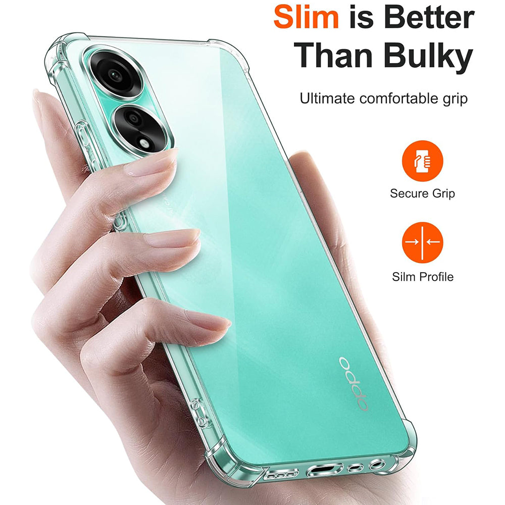 Калъф за Oppo A78 4G, Techsuit, Shockproof Clear, Прозрачен
