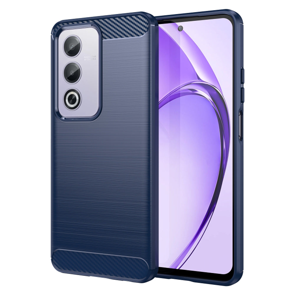 Калъф за Oppo A80, Techsuit, Карбон, Син