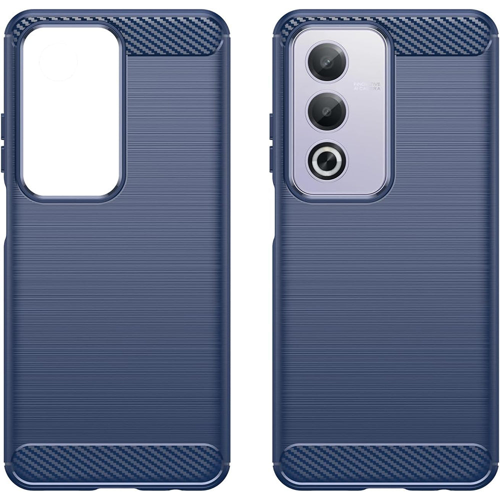 Калъф за Oppo A80, Techsuit, Карбон, Син
