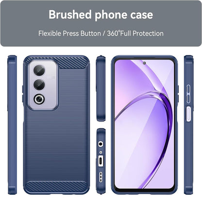 Калъф за Oppo A80, Techsuit, Карбон, Син