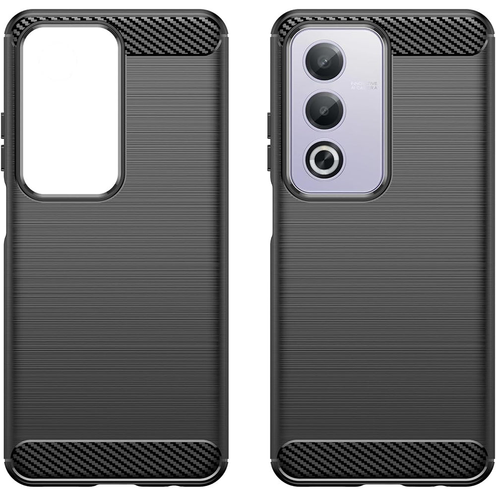 Калъф за Oppo A80, Techsuit, Карбон, Черен