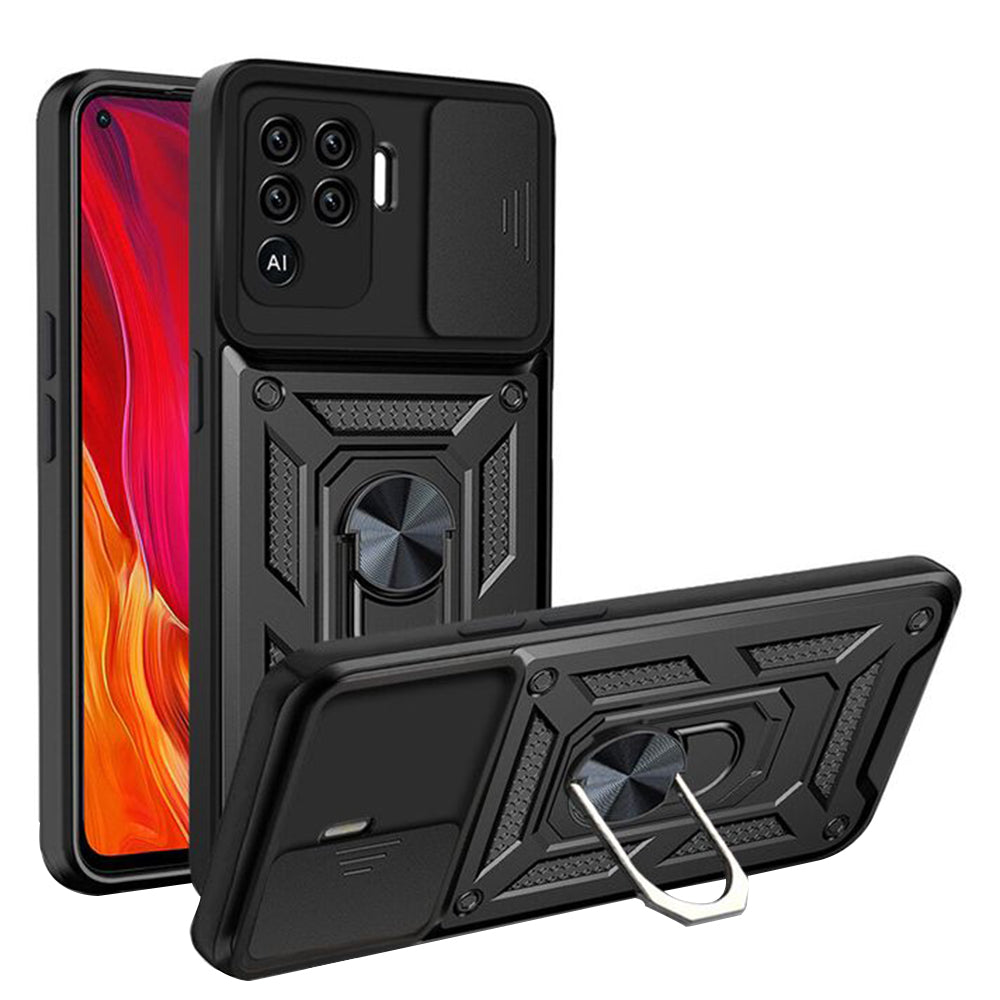 Калъф за Oppo A94 / Reno5 Lite, Techsuit, CamShield, Черен