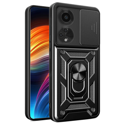Калъф за Oppo A98, Techsuit, CamShield, Черен