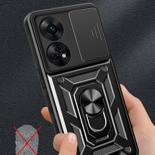 Калъф за Oppo A98, Techsuit, CamShield, Черен