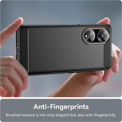 Калъф за Oppo A98, Techsuit, Карбон, Черен