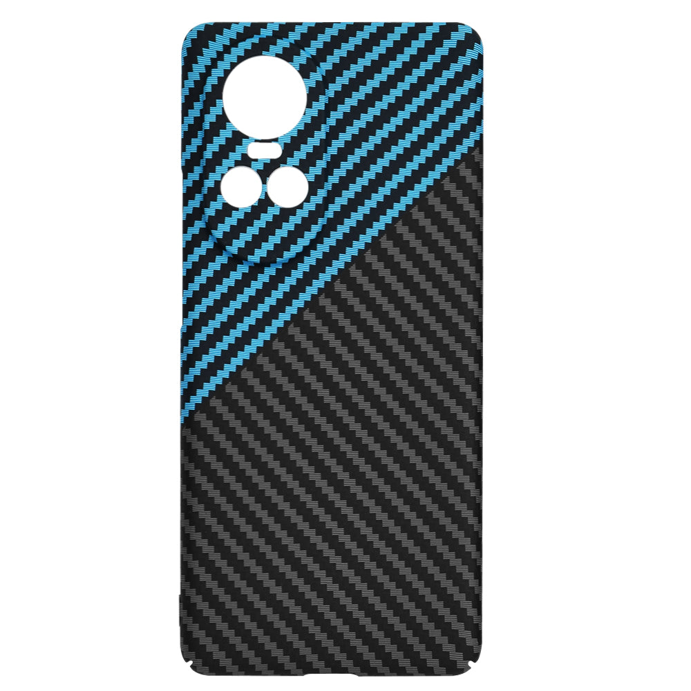 Case for Oppo Reno10 / Reno10 Pro, Techsuit, Carbonite FiberShell, Black Blue
