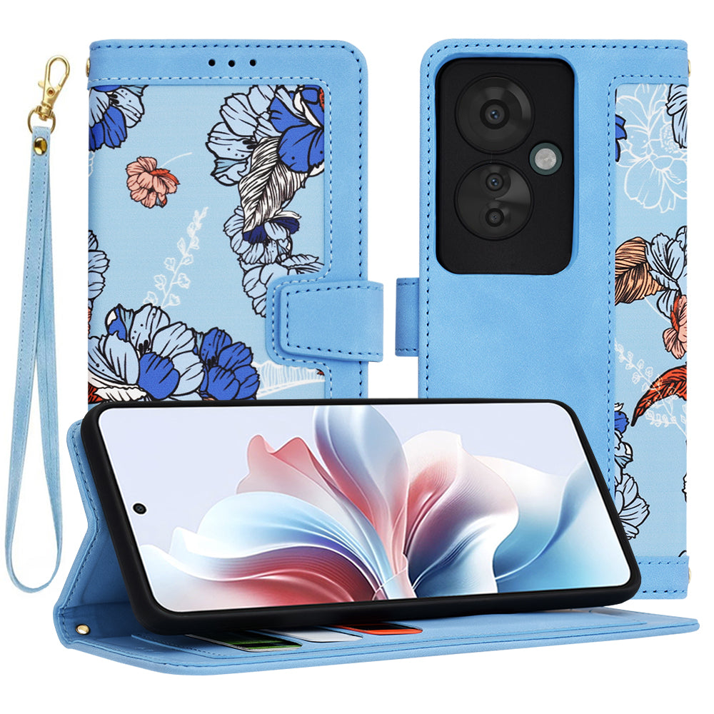 Калъф за Oppo Reno11 F, Techsuit, FlipCraft, Син