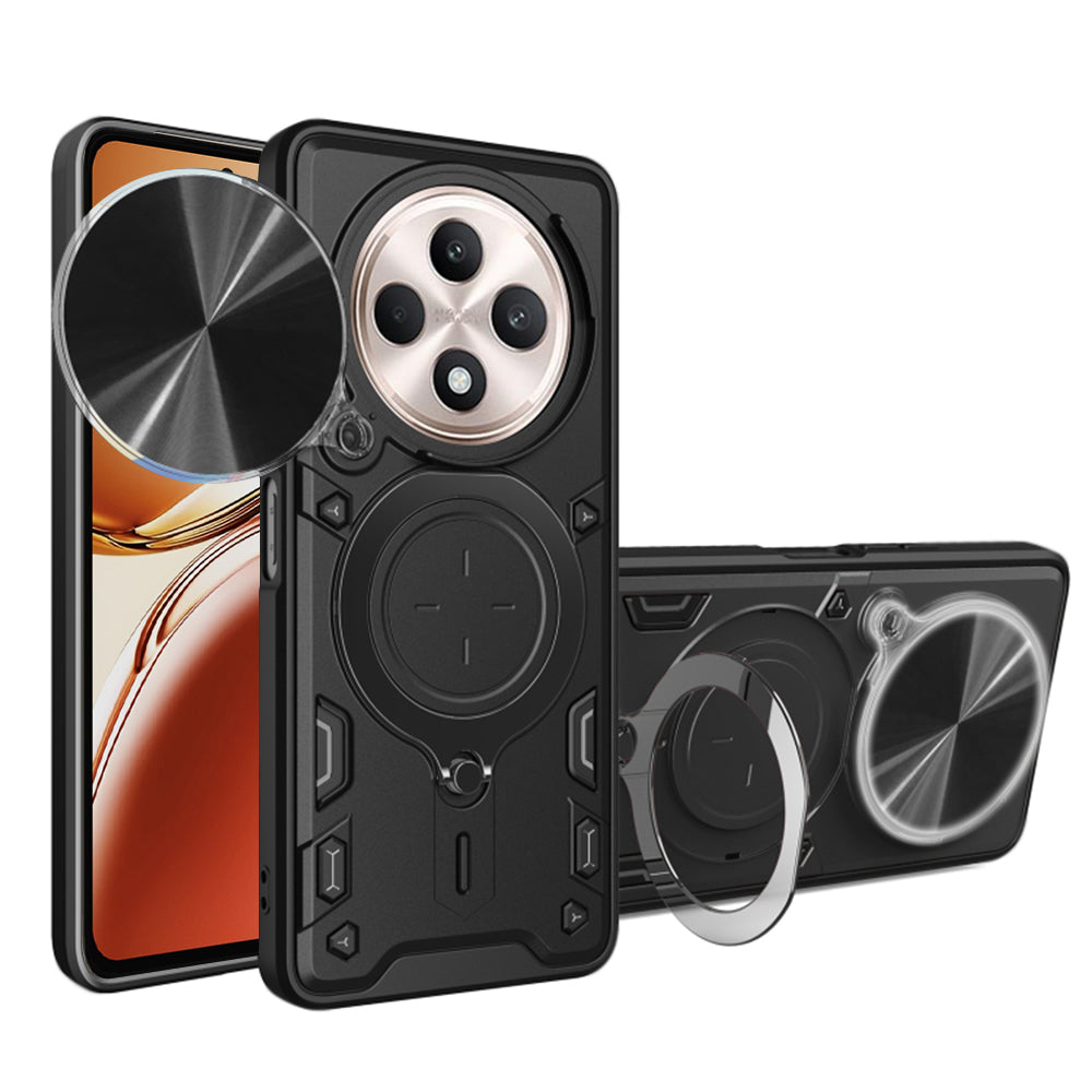Case for Oppo Reno12 FS 5G / Reno12 FS 4G / Reno12 F 4G / Reno12 F, Techsuit, CamGuard Pro, Black