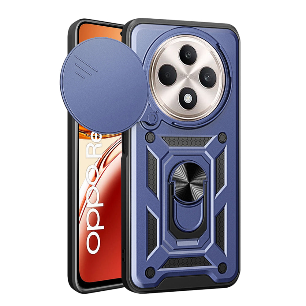 Калъф за Oppo Reno12 FS 5G / Reno12 FS 4G / Reno12 F 4G / Reno12 F, Techsuit, CamShield, Син
