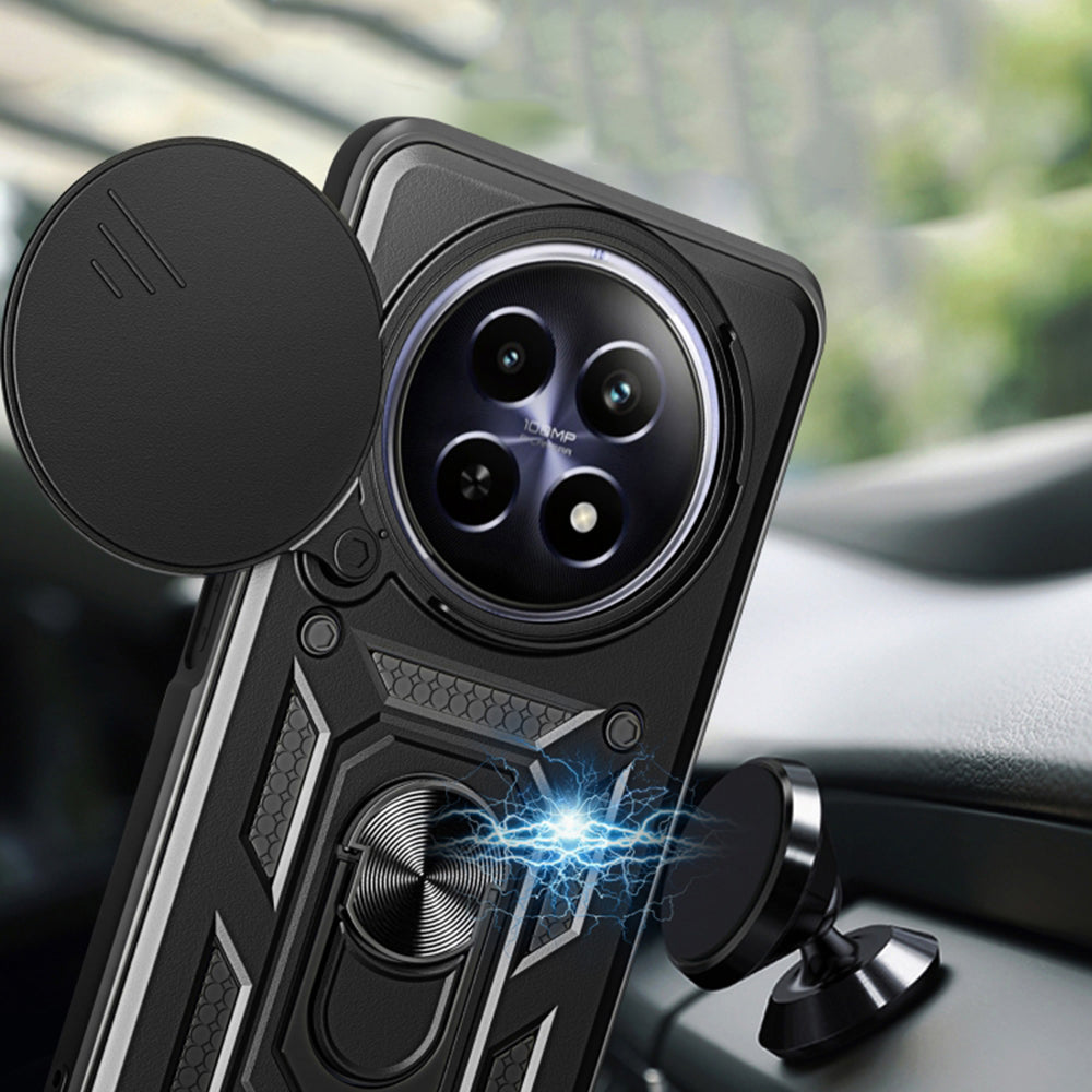 Калъф за Oppo Reno12 FS 5G / Reno12 FS 4G / Reno12 F 4G / Reno12 F, Techsuit, CamShield, Син