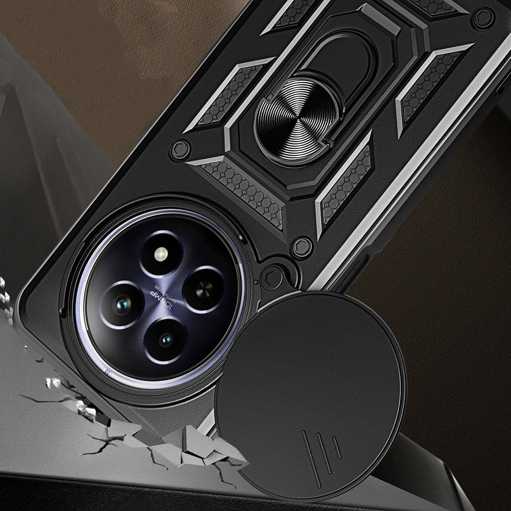 Калъф за Oppo Reno12 FS 5G / Reno12 FS 4G / Reno12 F 4G / Reno12 F, Techsuit, CamShield, Син