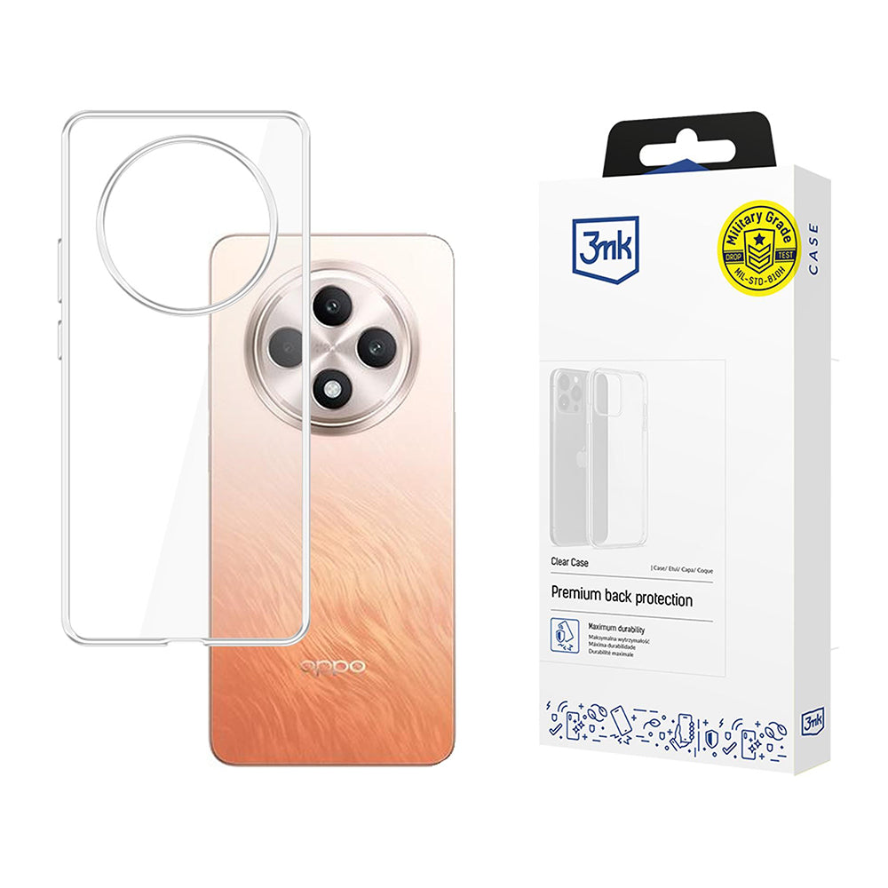 Case for Oppo Reno12 FS 5G / Reno12 FS 4G / Reno12 F 4G / Reno12 F, 3MK, Clear, Transparent