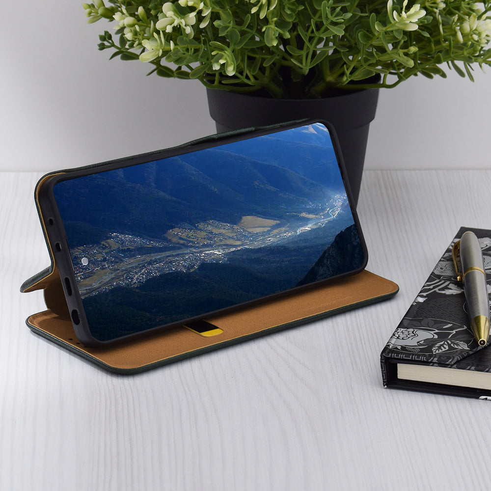 Калъф за Oppo Reno12 FS 5G / Reno12 FS 4G / Reno12 F 4G / Reno12 F, Techsuit, Safe Wallet Plus, Зелен