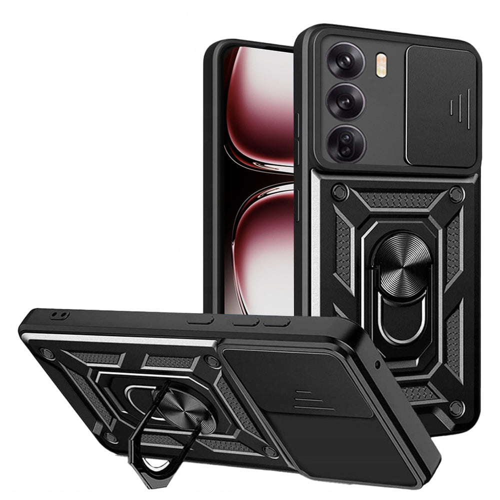 Калъф за Oppo Reno12 Pro, Techsuit, CamShield, Черен