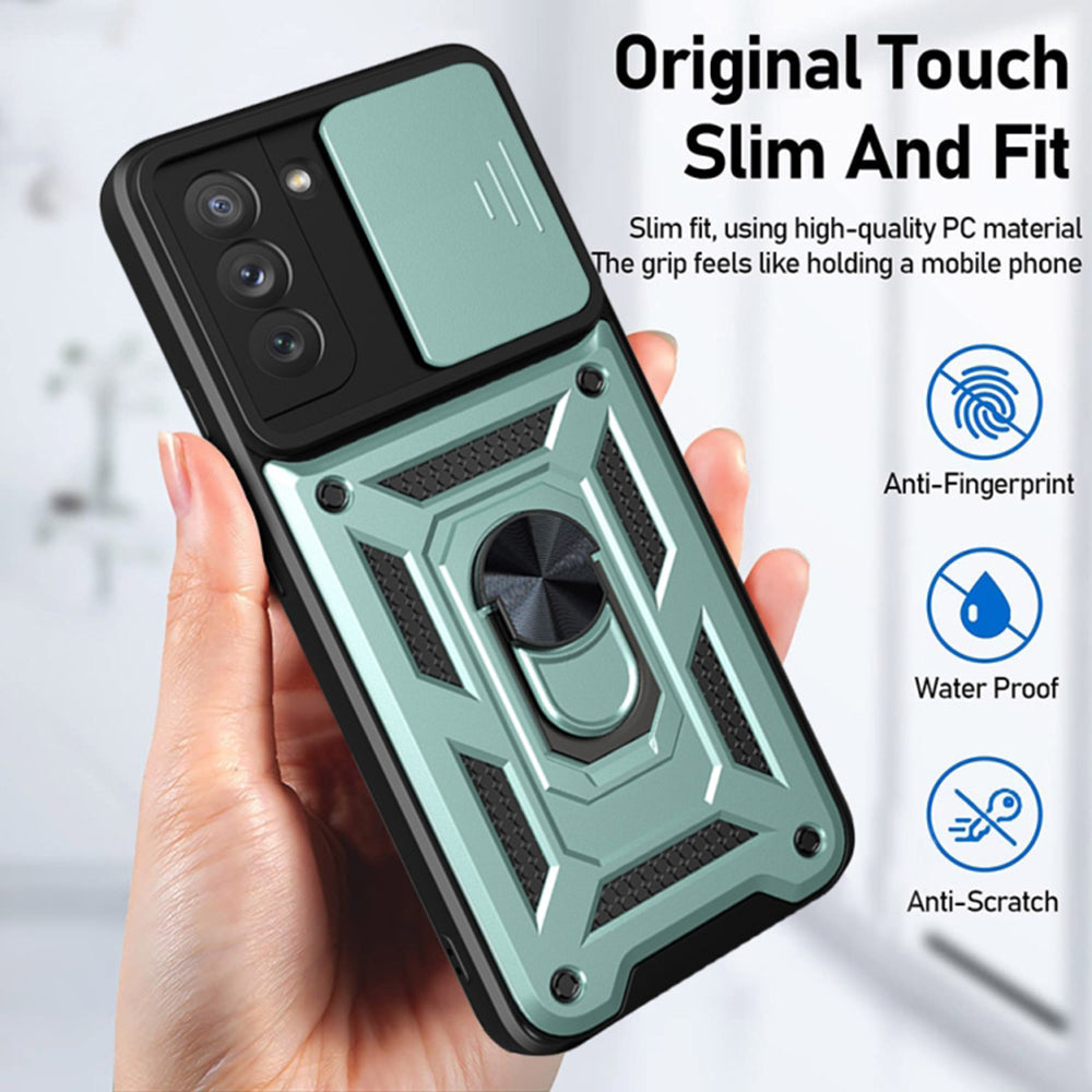 Калъф за Oppo Reno12 Pro, Techsuit, CamShield, Черен