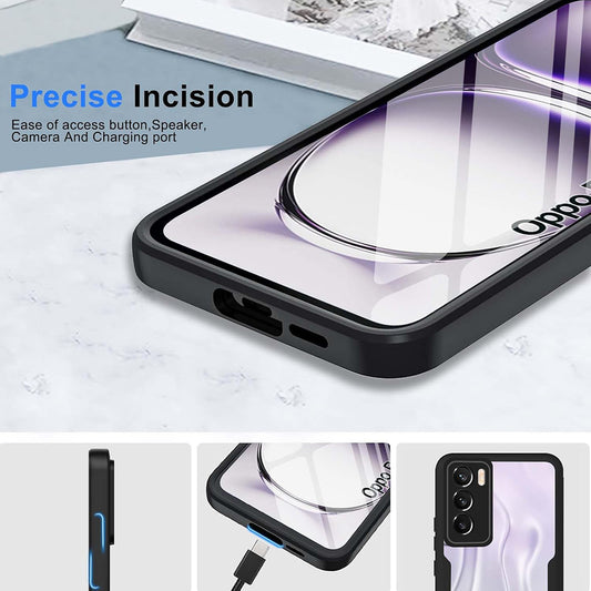 Калъф за Oppo Reno12 Pro, Techsuit, ColorVerse 360, Черен