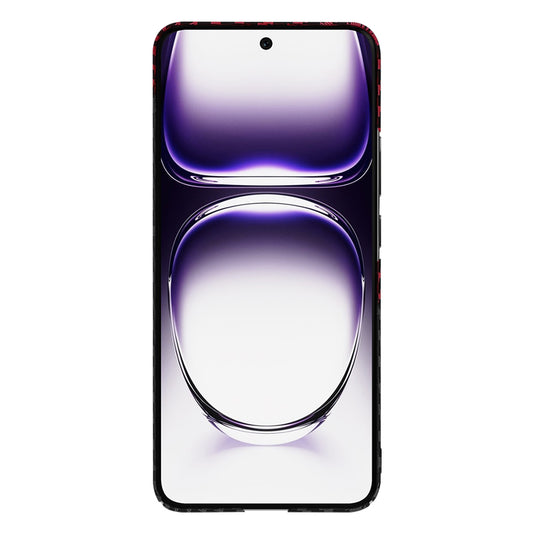 Калъф за Oppo Reno12, Techsuit, Carbonite FiberShell, Черно Червено