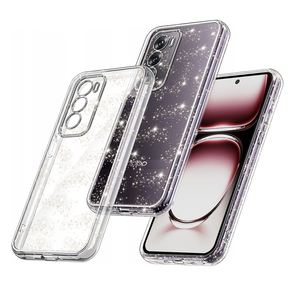 Калъф за Oppo Reno12, Techsuit, SparkleSkin, Прозрачен