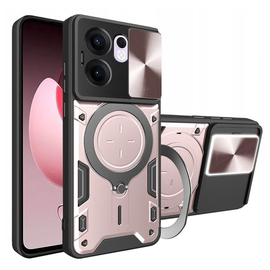 Калъф за Oppo Reno13 FS 5G / Reno13 F 4G / Reno13 F, Techsuit, CamGuard Pro, Розово злато