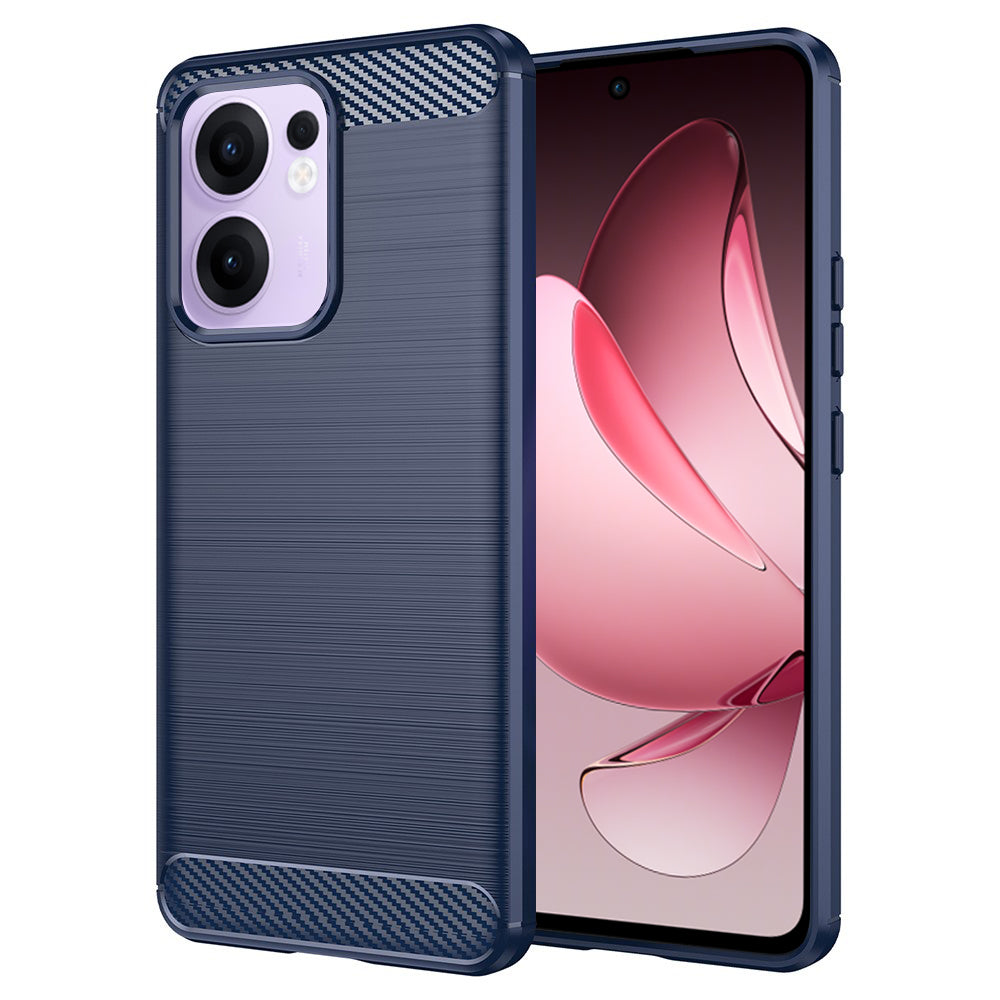 Case for Oppo Reno13 FS 5G / Reno13 F 4G / Reno13 F, Techsuit, Carbon, Blue