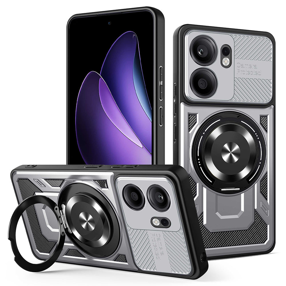 Калъф за Oppo Reno13 FS 5G / Reno13 F 4G / Reno13 F, Techsuit, RuggedCam, Сив