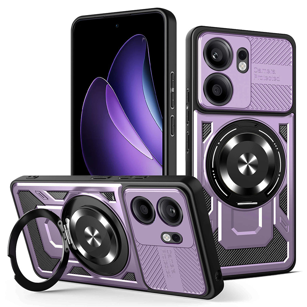 Калъф за Oppo Reno13 FS 5G / Reno13 F 4G / Reno13 F, Techsuit, RuggedCam, Лилав