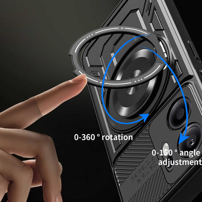 Калъф за Oppo Reno13 FS 5G / Reno13 F 4G / Reno13 F, Techsuit, RuggedCam, Черен