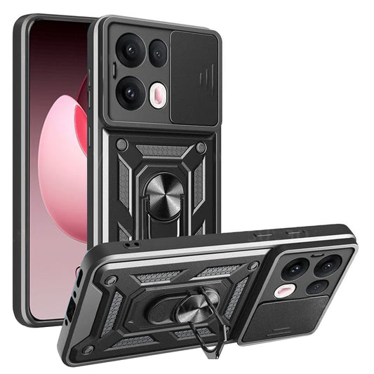 Калъф за Oppo Reno13 Pro, Techsuit, CamShield, Черен