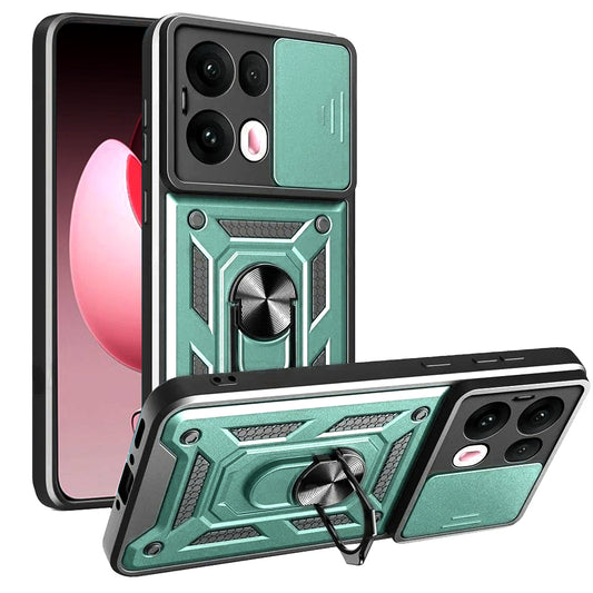Калъф за Oppo Reno13 Pro, Techsuit, CamShield, Зелен