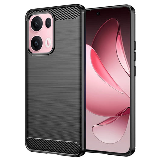 Калъф за Oppo Reno13 Pro, Techsuit, Карбон, Черен