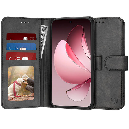 Калъф за Oppo Reno13 Pro, Techsuit, Diary Book, Черен