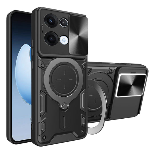 Калъф за Oppo Reno13, Techsuit, CamGuard Pro, Черен