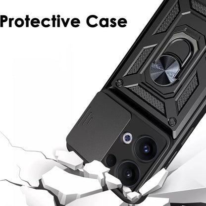 Калъф за Oppo Reno13, Techsuit, CamShield, Черен