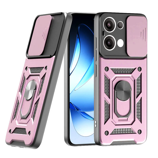 Калъф за Oppo Reno13, Techsuit, CamShield, Розов