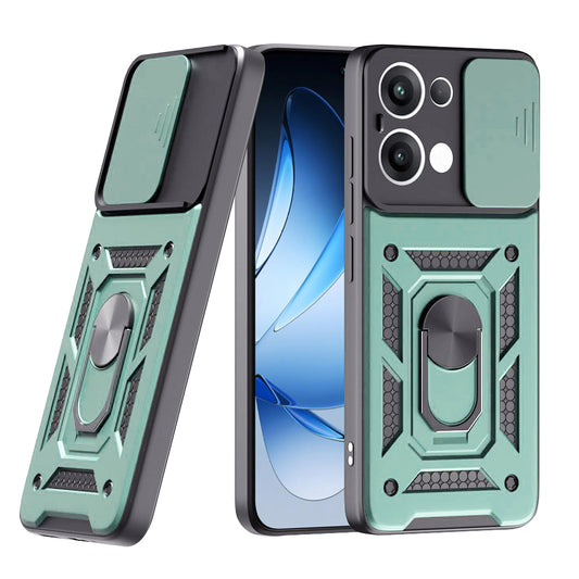 Калъф за Oppo Reno13, Techsuit, CamShield, Зелен
