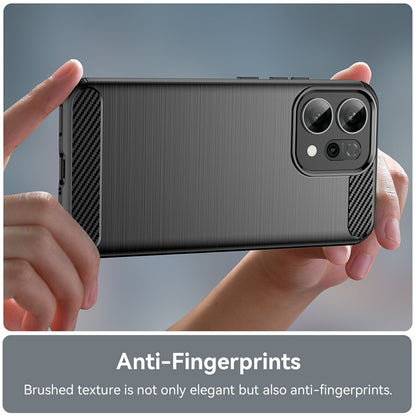 Калъф за Oppo Reno14 F, Techsuit, Карбон, Черен