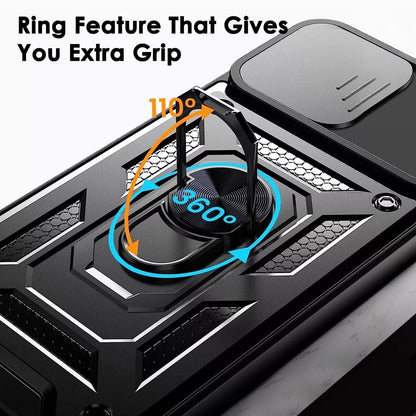 Калъф за Oppo Reno14, Techsuit, CamShield, Син